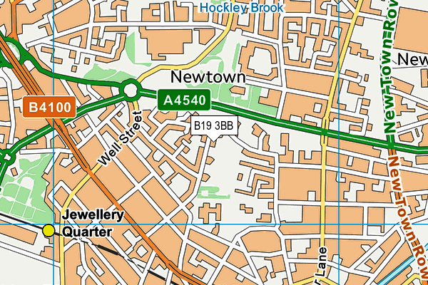 B19 3BB map - OS VectorMap District (Ordnance Survey) B19 3BB map - OS VectorMap District (Ordnance Survey)