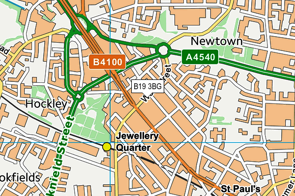 B19 3BG map - OS VectorMap District (Ordnance Survey) B19 3BG map - OS VectorMap District (Ordnance Survey)