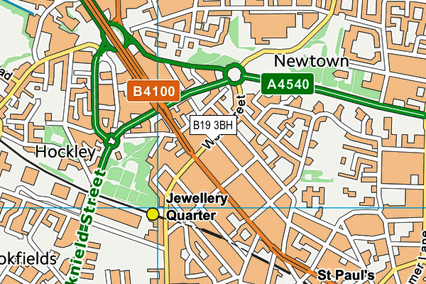 B19 3BH map - OS VectorMap District (Ordnance Survey) B19 3BH map - OS VectorMap District (Ordnance Survey)