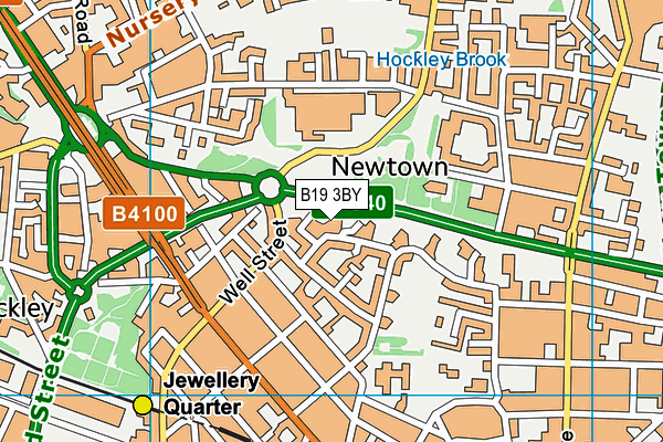 B19 3BY map - OS VectorMap District (Ordnance Survey) B19 3BY map - OS VectorMap District (Ordnance Survey)
