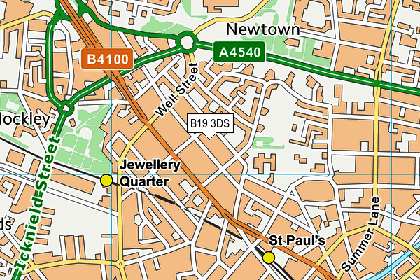 B19 3DS map - OS VectorMap District (Ordnance Survey) B19 3DS map - OS VectorMap District (Ordnance Survey)
