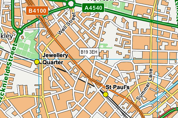 B19 3EH map - OS VectorMap District (Ordnance Survey) B19 3EH map - OS VectorMap District (Ordnance Survey)
