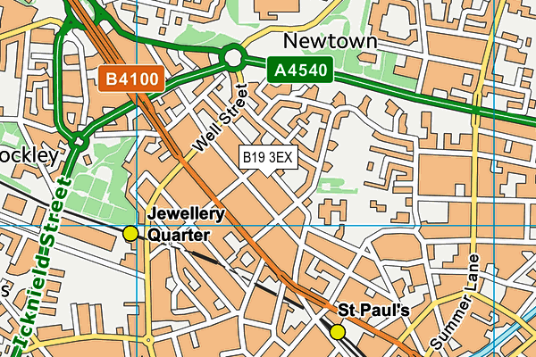 B19 3EX map - OS VectorMap District (Ordnance Survey) B19 3EX map - OS VectorMap District (Ordnance Survey)