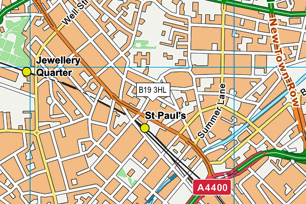 B19 3HL map - OS VectorMap District (Ordnance Survey) B19 3HL map - OS VectorMap District (Ordnance Survey)