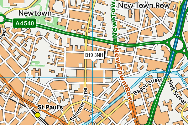 B19 3NH map - OS VectorMap District (Ordnance Survey) B19 3NH map - OS VectorMap District (Ordnance Survey)