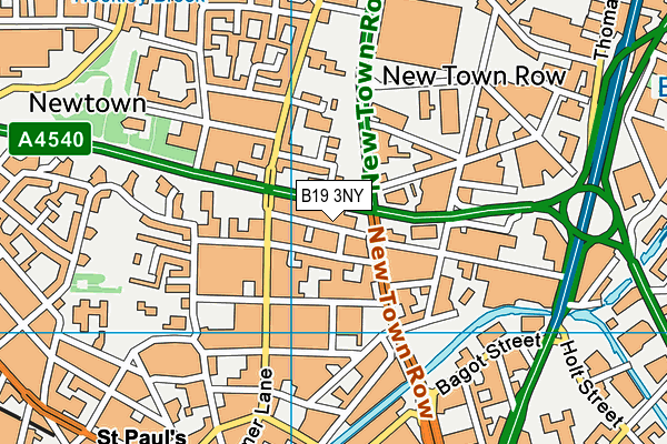 B19 3NY map - OS VectorMap District (Ordnance Survey) B19 3NY map - OS VectorMap District (Ordnance Survey)