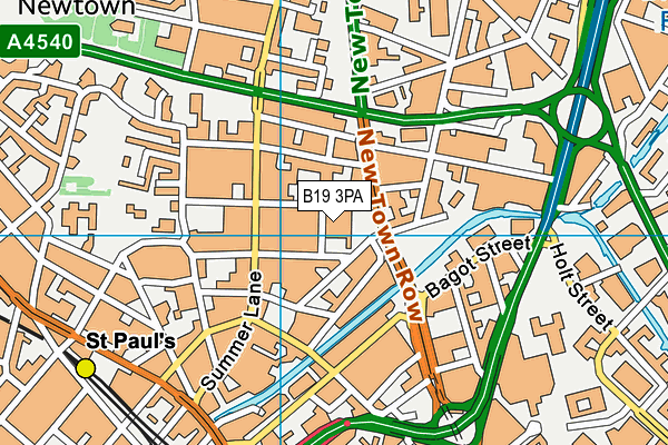 B19 3PA map - OS VectorMap District (Ordnance Survey) B19 3PA map - OS VectorMap District (Ordnance Survey)