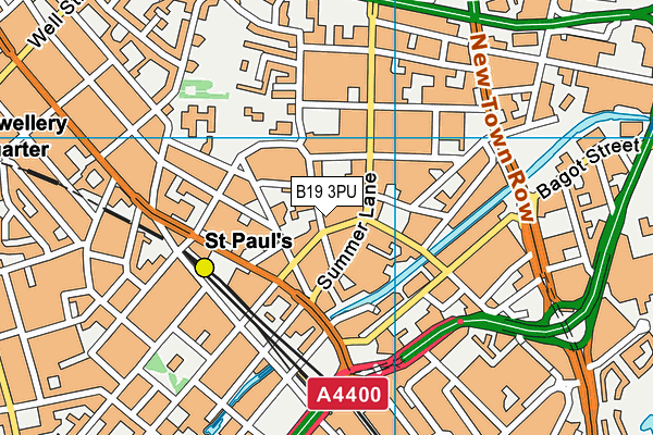 B19 3PU map - OS VectorMap District (Ordnance Survey) B19 3PU map - OS VectorMap District (Ordnance Survey)