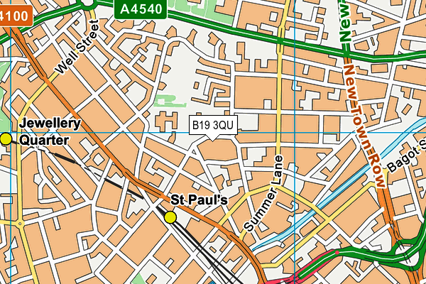 B19 3QU map - OS VectorMap District (Ordnance Survey) B19 3QU map - OS VectorMap District (Ordnance Survey)