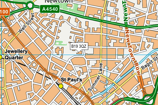 B19 3QZ map - OS VectorMap District (Ordnance Survey) B19 3QZ map - OS VectorMap District (Ordnance Survey)