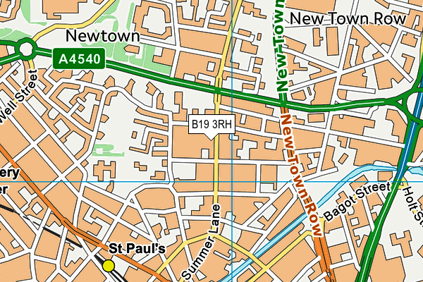 B19 3RH map - OS VectorMap District (Ordnance Survey) B19 3RH map - OS VectorMap District (Ordnance Survey)