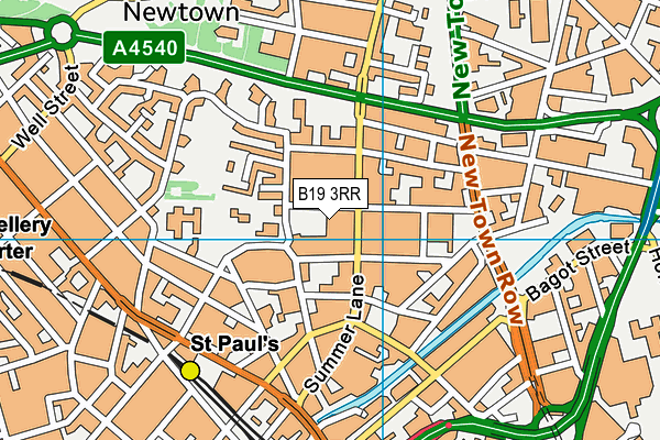 B19 3RR map - OS VectorMap District (Ordnance Survey) B19 3RR map - OS VectorMap District (Ordnance Survey)
