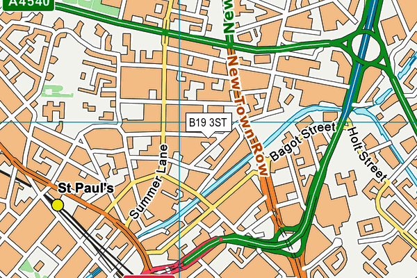 B19 3ST map - OS VectorMap District (Ordnance Survey) B19 3ST map - OS VectorMap District (Ordnance Survey)
