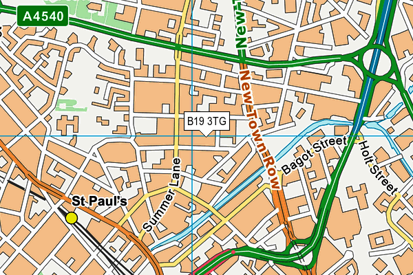 B19 3TG map - OS VectorMap District (Ordnance Survey) B19 3TG map - OS VectorMap District (Ordnance Survey)