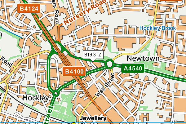 B19 3TZ map - OS VectorMap District (Ordnance Survey) B19 3TZ map - OS VectorMap District (Ordnance Survey)