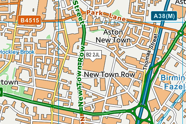 B2 2JL map - OS VectorMap District (Ordnance Survey) B2 2JL map - OS VectorMap District (Ordnance Survey)