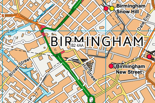 B2 4AA map - OS VectorMap District (Ordnance Survey) B2 4AA map - OS VectorMap District (Ordnance Survey)