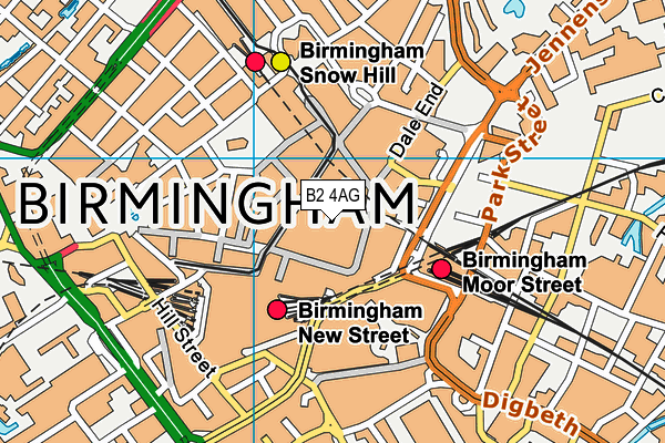 B2 4AG map - OS VectorMap District (Ordnance Survey) B2 4AG map - OS VectorMap District (Ordnance Survey)