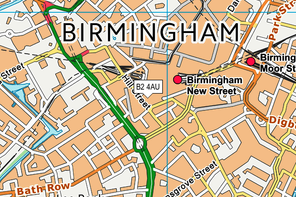 B2 4AU map - OS VectorMap District (Ordnance Survey) B2 4AU map - OS VectorMap District (Ordnance Survey)