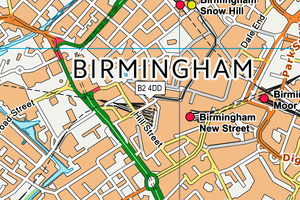 B2 4DD map - OS VectorMap District (Ordnance Survey) B2 4DD map - OS VectorMap District (Ordnance Survey)