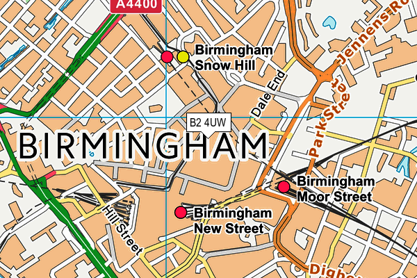 B2 4UW map - OS VectorMap District (Ordnance Survey) B2 4UW map - OS VectorMap District (Ordnance Survey)