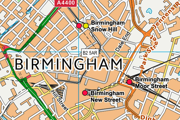 B2 5AR map - OS VectorMap District (Ordnance Survey) B2 5AR map - OS VectorMap District (Ordnance Survey)