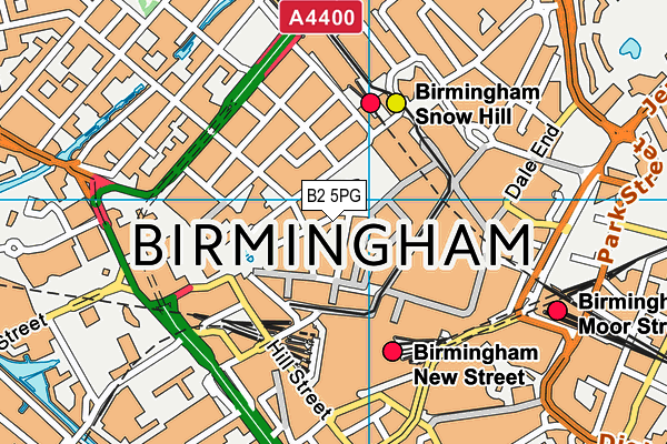 B2 5PG map - OS VectorMap District (Ordnance Survey) B2 5PG map - OS VectorMap District (Ordnance Survey)