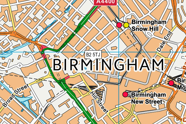 B2 5TJ map - OS VectorMap District (Ordnance Survey) B2 5TJ map - OS VectorMap District (Ordnance Survey)