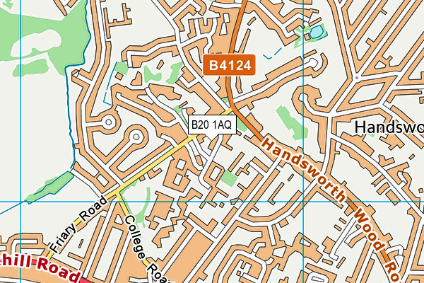 B20 1AQ map - OS VectorMap District (Ordnance Survey) B20 1AQ map - OS VectorMap District (Ordnance Survey)