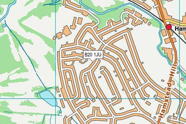B20 1JU map - OS VectorMap District (Ordnance Survey) B20 1JU map - OS VectorMap District (Ordnance Survey)