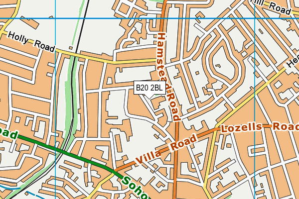 B20 2BL map - OS VectorMap District (Ordnance Survey) B20 2BL map - OS VectorMap District (Ordnance Survey)