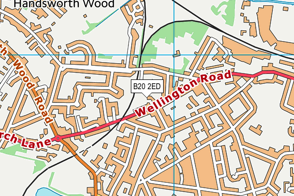 B20 2ED map - OS VectorMap District (Ordnance Survey) B20 2ED map - OS VectorMap District (Ordnance Survey)