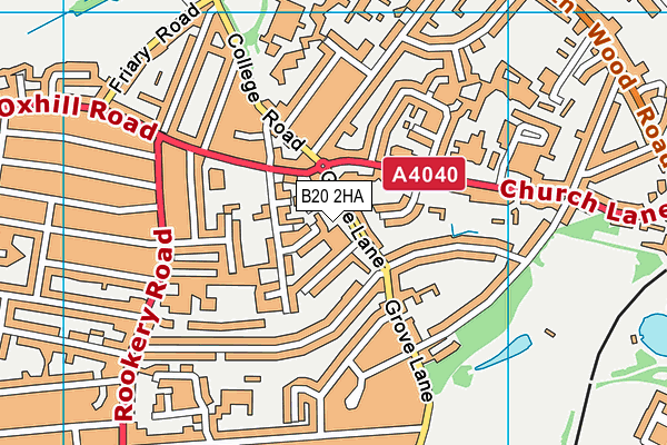 B20 2HA map - OS VectorMap District (Ordnance Survey) B20 2HA map - OS VectorMap District (Ordnance Survey)
