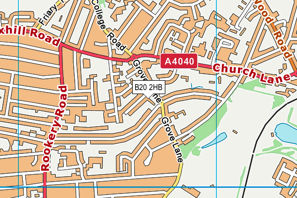 B20 2HB map - OS VectorMap District (Ordnance Survey) B20 2HB map - OS VectorMap District (Ordnance Survey)