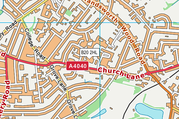 B20 2HL map - OS VectorMap District (Ordnance Survey) B20 2HL map - OS VectorMap District (Ordnance Survey)