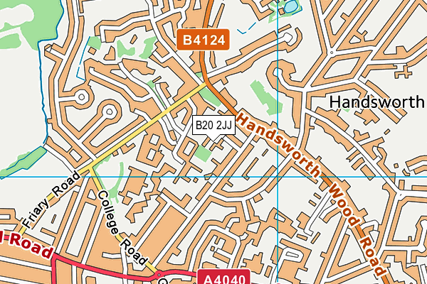 B20 2JJ map - OS VectorMap District (Ordnance Survey) B20 2JJ map - OS VectorMap District (Ordnance Survey)