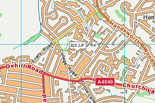 B20 2JP map - OS VectorMap District (Ordnance Survey) B20 2JP map - OS VectorMap District (Ordnance Survey)
