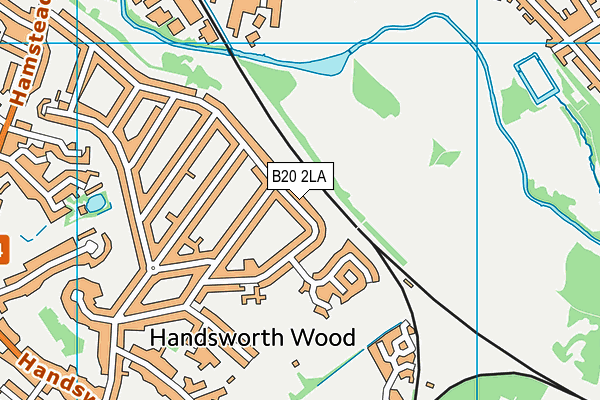 B20 2LA map - OS VectorMap District (Ordnance Survey) B20 2LA map - OS VectorMap District (Ordnance Survey)