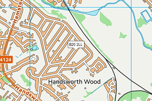 B20 2LL map - OS VectorMap District (Ordnance Survey) B20 2LL map - OS VectorMap District (Ordnance Survey)
