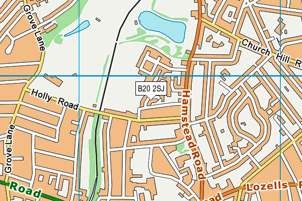 B20 2SJ map - OS VectorMap District (Ordnance Survey) B20 2SJ map - OS VectorMap District (Ordnance Survey)
