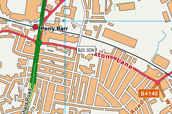 B20 3DN map - OS VectorMap District (Ordnance Survey) B20 3DN map - OS VectorMap District (Ordnance Survey)