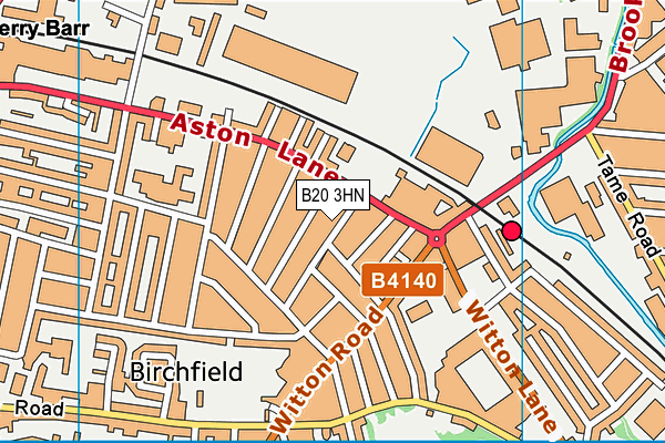 B20 3HN map - OS VectorMap District (Ordnance Survey) B20 3HN map - OS VectorMap District (Ordnance Survey)
