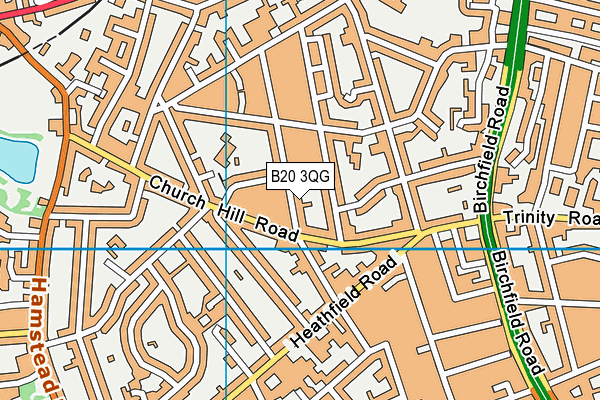 B20 3QG map - OS VectorMap District (Ordnance Survey) B20 3QG map - OS VectorMap District (Ordnance Survey)