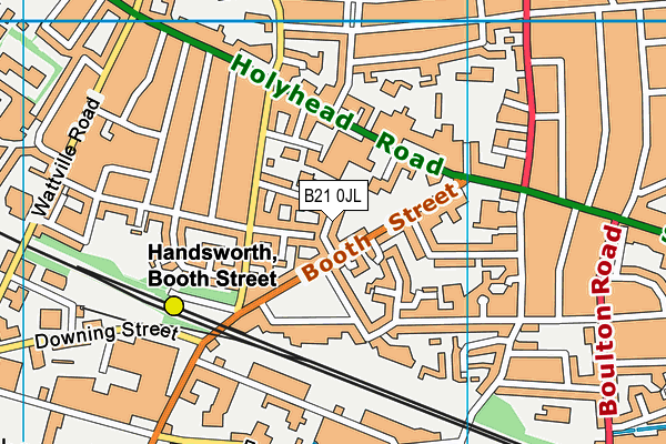 B21 0JL map - OS VectorMap District (Ordnance Survey) B21 0JL map - OS VectorMap District (Ordnance Survey)