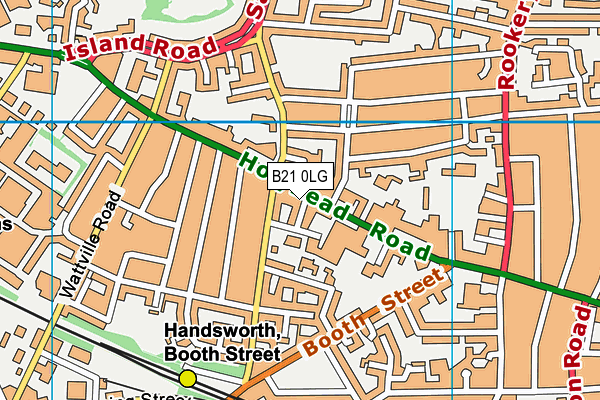 B21 0LG map - OS VectorMap District (Ordnance Survey) B21 0LG map - OS VectorMap District (Ordnance Survey)
