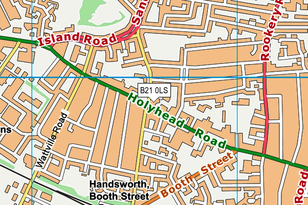 B21 0LS map - OS VectorMap District (Ordnance Survey) B21 0LS map - OS VectorMap District (Ordnance Survey)