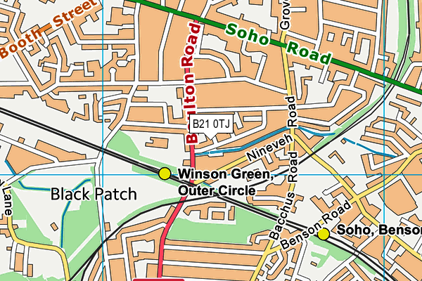 B21 0TJ map - OS VectorMap District (Ordnance Survey) B21 0TJ map - OS VectorMap District (Ordnance Survey)