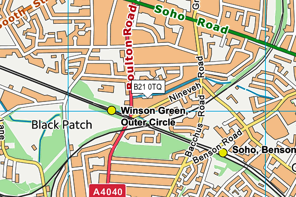 B21 0TQ map - OS VectorMap District (Ordnance Survey) B21 0TQ map - OS VectorMap District (Ordnance Survey)