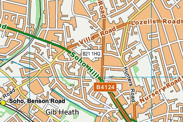B21 1HQ map - OS VectorMap District (Ordnance Survey) B21 1HQ map - OS VectorMap District (Ordnance Survey)