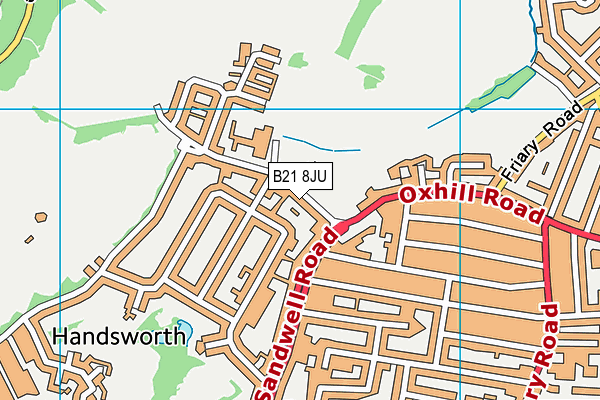 B21 8JU map - OS VectorMap District (Ordnance Survey) B21 8JU map - OS VectorMap District (Ordnance Survey)